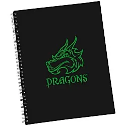 Large Narrow Ruled Spiral Notebook - 24 hr