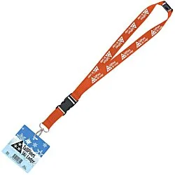 Maverick Lanyard & Badge Combo - 40" - 3-1/2" x 3-1/2"