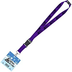 Maverick Lanyard & Badge Combo - 40" - 3-1/2" x 3-1/2"