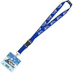 Maverick Lanyard & Badge Combo - 40" - 3-1/2" x 3-1/2"