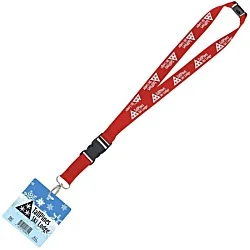 Maverick Lanyard & Badge Combo - 40" - 3-1/2" x 3-1/2"