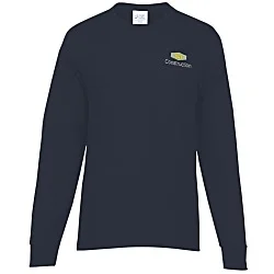 Port & Company Essential Long Sleeve Pocket T-Shirt - Embroidered