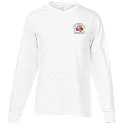 Port & Company Essential Long Sleeve T-Shirt - Embroidered