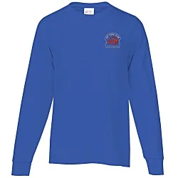 Port & Company Essential Long Sleeve T-Shirt - Embroidered