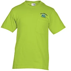 Port & Company Essential Pocket T-Shirt - Embroidered