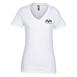 District Perfect Blend V-Neck T-Shirt - Ladies' - Embroidered