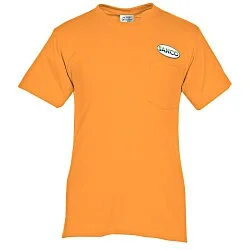 Port 50/50 Blend Pocket T-Shirt - Colors - Embroidered