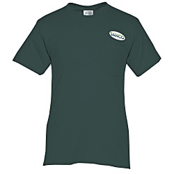 Port 50/50 Blend Pocket T-Shirt - Colors - Embroidered