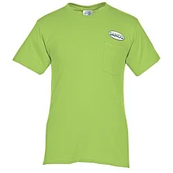Port 50/50 Blend Pocket T-Shirt - Colors - Embroidered