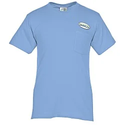 Port 50/50 Blend Pocket T-Shirt - Colors - Embroidered