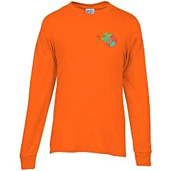 Port 50/50 Blend Long Sleeve T-Shirt - Colors - Embroidered