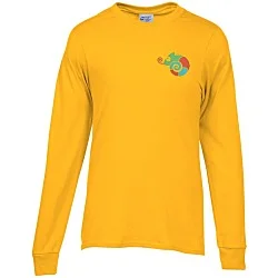 Port 50/50 Blend Long Sleeve T-Shirt - Colors - Embroidered