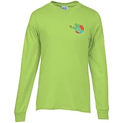Port 50/50 Blend Long Sleeve T-Shirt - Colors - Embroidered