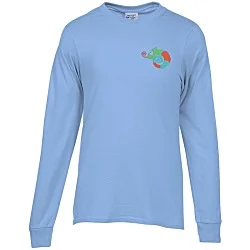 Port 50/50 Blend Long Sleeve T-Shirt - Colors - Embroidered