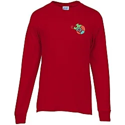 Port 50/50 Blend Long Sleeve T-Shirt - Colors - Embroidered