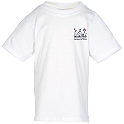 Port Classic 5.4 oz. T-Shirt - Youth - White - Embroidered