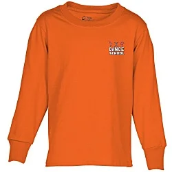 Port Classic 5.4-oz Long Sleeve T-Shirt - Youth - Embroidered