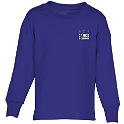 Port Classic 5.4-oz Long Sleeve T-Shirt - Youth - Embroidered