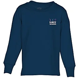 Port Classic 5.4 oz. Long Sleeve T-Shirt - Youth - Colors - Embroidered