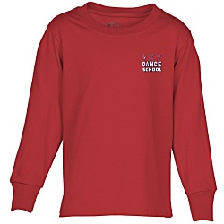 Port Classic 5.4 oz. Long Sleeve T-Shirt - Youth - Colors - Embroidered