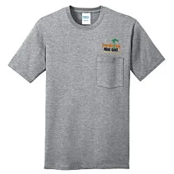 Port Classic 5.4 oz. Pocket T-Shirt - Men's - Colors - Embroidered