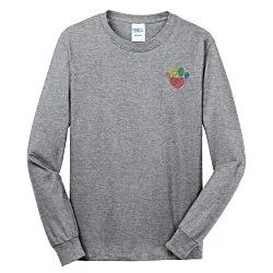 Port Classic 5.4 oz. Long Sleeve T-Shirt - Men's - Colors - Embroidered