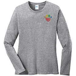 Port Classic 5.4 oz. Long Sleeve T-Shirt - Ladies' - Colors - Embroidered