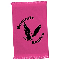 Fringed Velour Spirit Towel - 11" x 18" - Colors