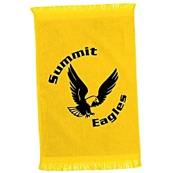 Fringed Velour Spirit Towel - 11" x 18" - Colors