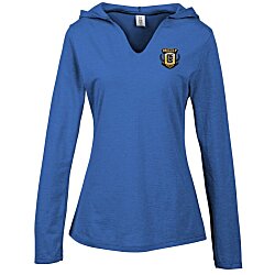 Optimal Tri-Blend Hooded T-Shirt - Ladies' - Embroidered