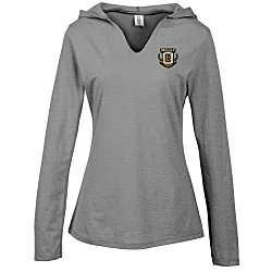 Optimal Tri-Blend Hooded T-Shirt - Ladies' - Embroidered