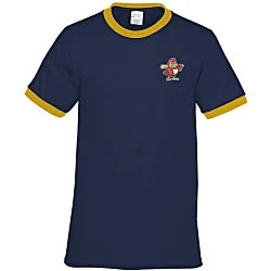 Classic Ringer T-Shirt - Colors - Embroidered