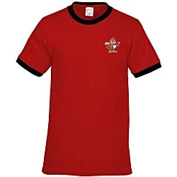 Classic Ringer T-Shirt - Colors - Embroidered