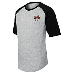 Colorblock Raglan Jersey Tee - Embroidered