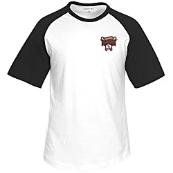 Colorblock Raglan Jersey Tee - Embroidered