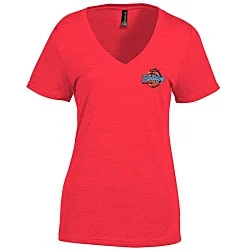 Primease Tri-Blend V-Neck Tee - Ladies' - Embroidered