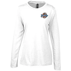 Primease Tri-Blend Long Sleeve Tee - Ladies' - Embroidered