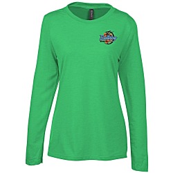 Primease Tri-Blend Long Sleeve Tee - Ladies' - Embroidered