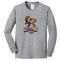 Port Classic 5.4 oz. Long Sleeve T-Shirt - Youth - Colors - Full Color
