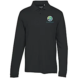 Ice Performance Pique Long Sleeve Polo - Men's - Embroidered