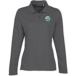 Ice Performance Pique Long Sleeve Polo - Ladies' - Embroidered