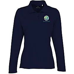 Ice Performance Pique Long Sleeve Polo - Ladies' - Embroidered