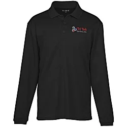 Spin Dye Long Sleeve Pique Polo - Men's - Embroidered