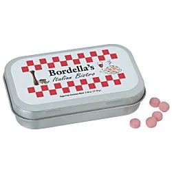 Hinged Mint Tin with Full Color Dome - Large
