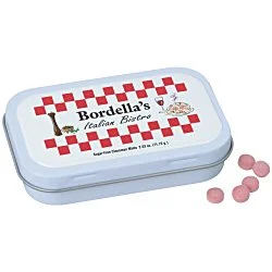 Hinged Mint Tin with Full Color Dome - Large
