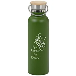 Accord Vacuum Bottle with Wood Lid - 21 oz.