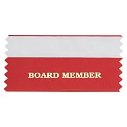 Stock Badge Ribbon 2" x 4" - 24 hr