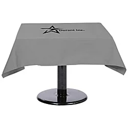 Hemmed Poly/Cotton Table Throw - Square - 24 hr