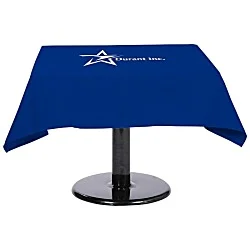 Hemmed Poly/Cotton Table Throw - Square - 24 hr