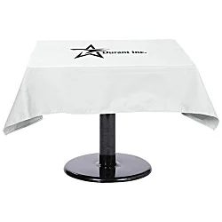 Hemmed Poly/Cotton Table Throw - Square - 24 hr